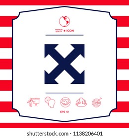 Extend, resize, enlarge icon