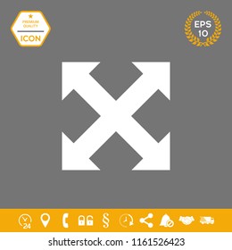 Extend, resize, enlarge icon