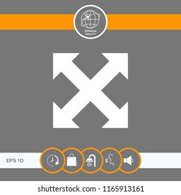 Extend, resize, enlarge icon