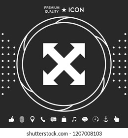 Extend, resize, enlarge icon