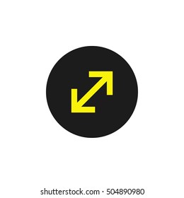Extend, Re-size, Enlarge icon.