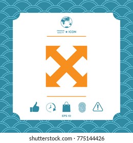 Extend, resize, enlarge icon