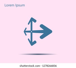Extend, Re-size, Enlarge. Vector illustration
