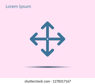Extend, Re-size, Enlarge. Vector illustration