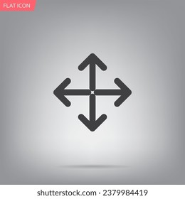 Extend, Re-size, Enlarge. Vector illustration