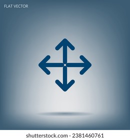 Extend, Re-size, Enlarge. Vector illustration