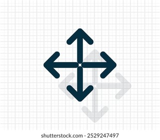 Extend, Re-size, Enlarge. Vector illustration