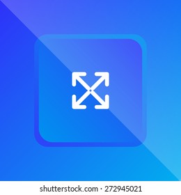 Extend, Re-size, Enlarge. Vector illustration