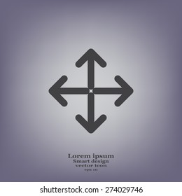 Extend, Re-size, Enlarge. Vector illustration