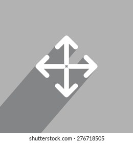 Extend, Re-size, Enlarge. Vector illustration