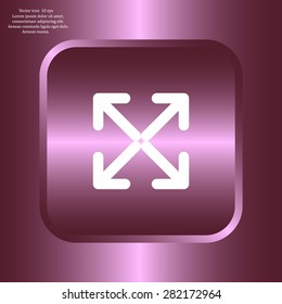 Extend, Re-size, Enlarge. Vector illustration