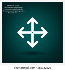 Extend, Re-size, Enlarge. Vector illustration