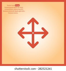 Extend, Re-size, Enlarge. Vector illustration
