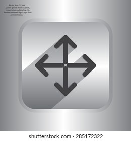 Extend, Re-size, Enlarge. Vector illustration