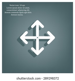 Extend, Re-size, Enlarge. Vector illustration