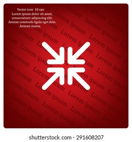 Extend, Re-size, Enlarge. Vector illustration