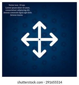 Extend, Re-size, Enlarge. Vector illustration