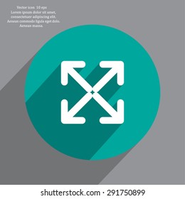 Extend, Re-size, Enlarge. Vector illustration