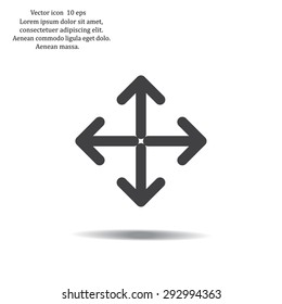 Extend, Re-size, Enlarge. Vector illustration