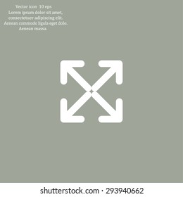 Extend, Re-size, Enlarge. Vector illustration