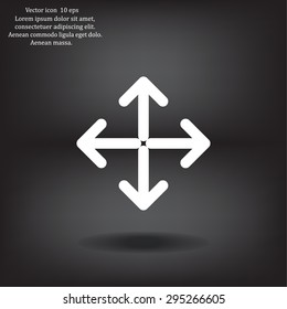 Extend, Re-size, Enlarge. Vector illustration