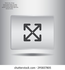 Extend, Re-size, Enlarge. Vector illustration
