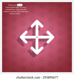 Extend, Re-size, Enlarge. Vector illustration