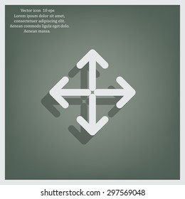 Extend, Re-size, Enlarge. Vector illustration