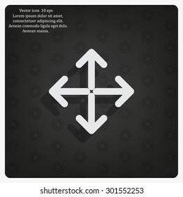 Extend, Re-size, Enlarge. Vector illustration