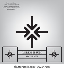 Extend, Re-size, Enlarge. Vector illustration