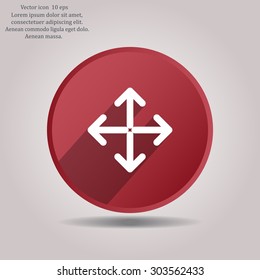 Extend, Re-size, Enlarge. Vector illustration