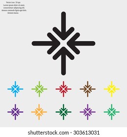 Extend, Re-size, Enlarge. Vector illustration