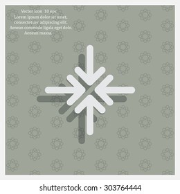 Extend, Re-size, Enlarge. Vector illustration