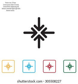 Extend, Re-size, Enlarge. Vector illustration