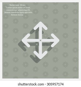 Extend, Re-size, Enlarge. Vector illustration