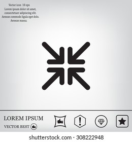 Extend, Re-size, Enlarge. Vector illustration