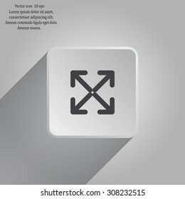 Extend, Re-size, Enlarge. Vector illustration