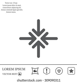 Extend, Re-size, Enlarge. Vector illustration