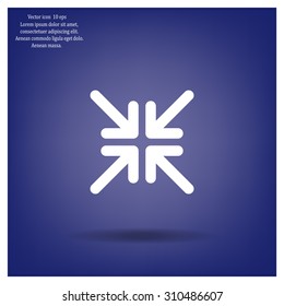 Extend, Re-size, Enlarge. Vector illustration