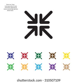 Extend, Re-size, Enlarge. Vector illustration