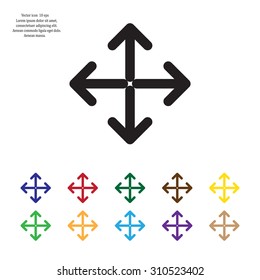 Extend, Re-size, Enlarge. Vector illustration