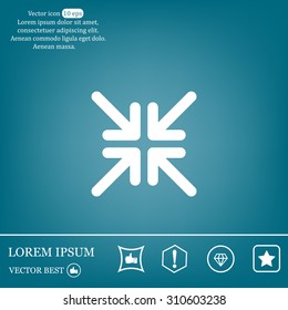 Extend, Re-size, Enlarge. Vector illustration