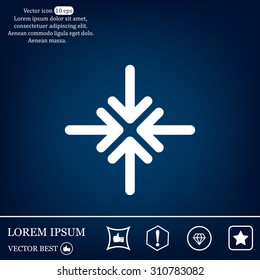 Extend, Re-size, Enlarge. Vector illustration