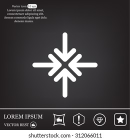 Extend, Re-size, Enlarge. Vector illustration