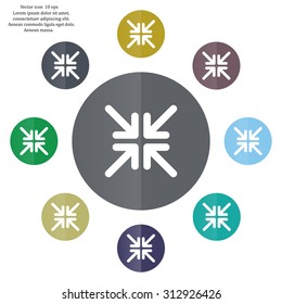 Extend, Re-size, Enlarge. Vector illustration