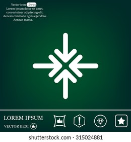 Extend, Re-size, Enlarge. Vector illustration