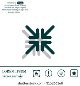 Extend, Re-size, Enlarge. Vector illustration