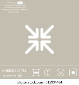 Extend, Re-size, Enlarge. Vector illustration