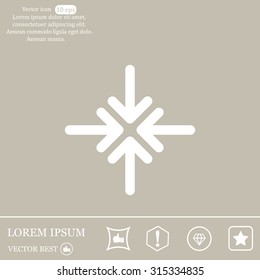 Extend, Re-size, Enlarge. Vector illustration