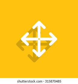 Extend, Re-size, Enlarge. Vector illustration